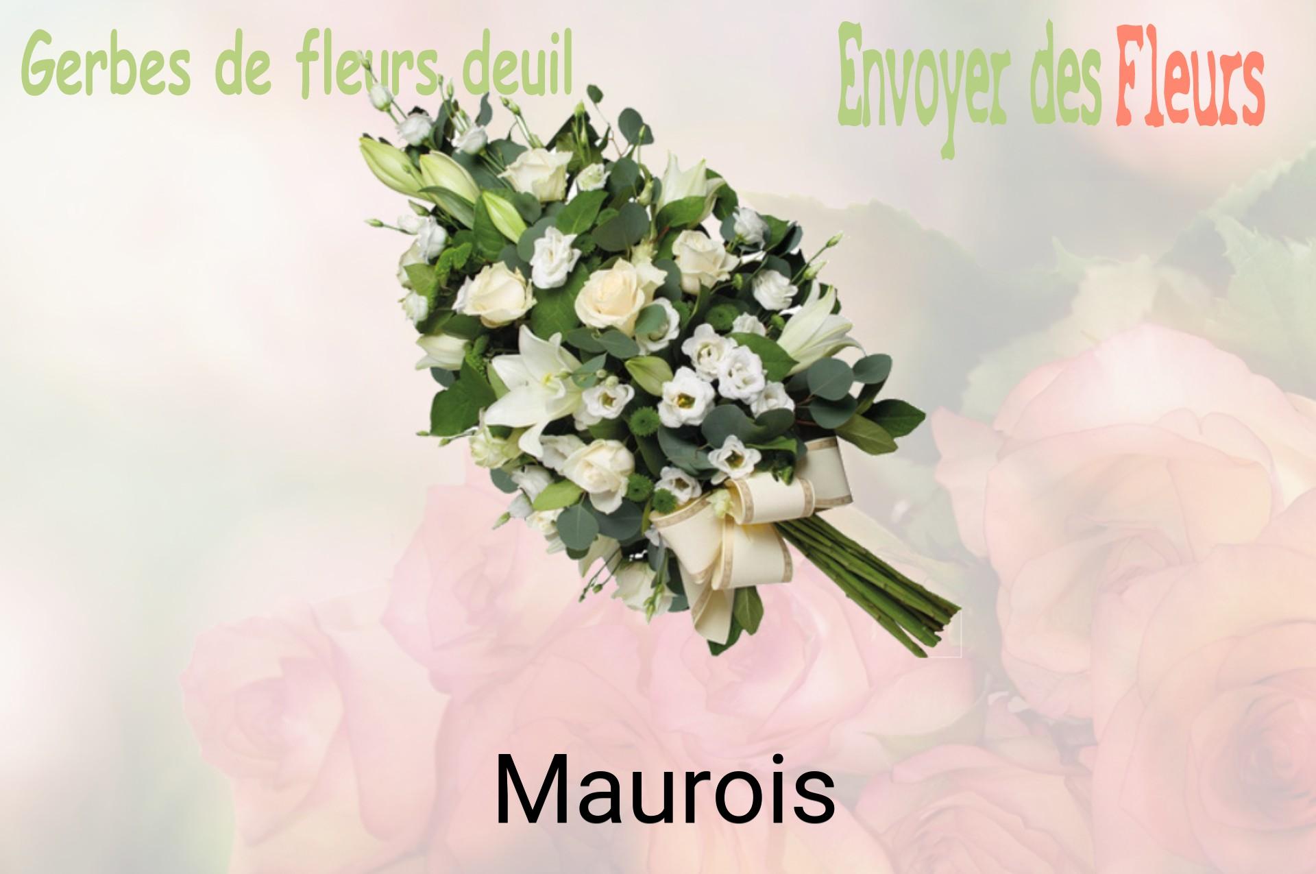 Gerbe de fleurs de deuil livrée à Maurois